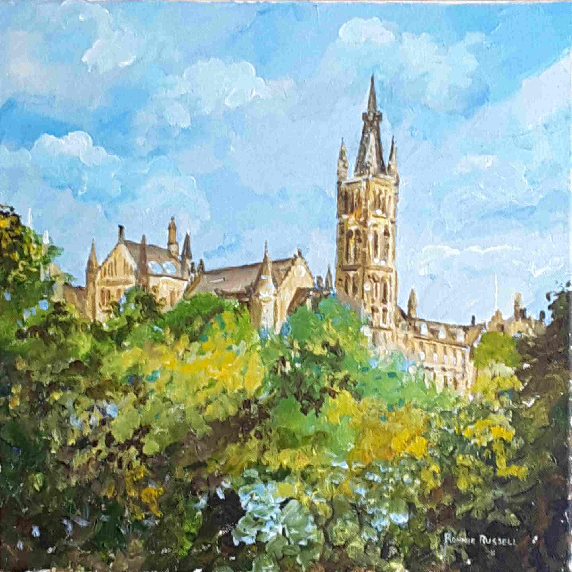 'Glasgow University' by artist Ronnie Russell